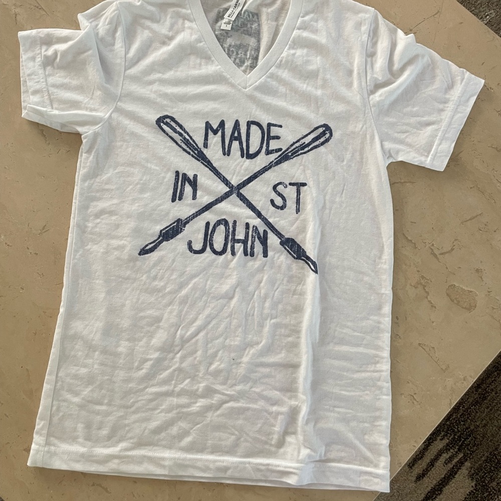 Bella Canvas Made in St John ladies soft tee size S